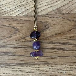 NATURAL Charged Amethyst Necklace (known For: Remove & BLOCK Negativity, MASTER healer, Calm Emotions)