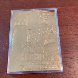 Barry bonds 23 karat gold foil baseball card