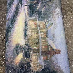 New- Thomas Kinkade Tapestry Wall Hanging Art