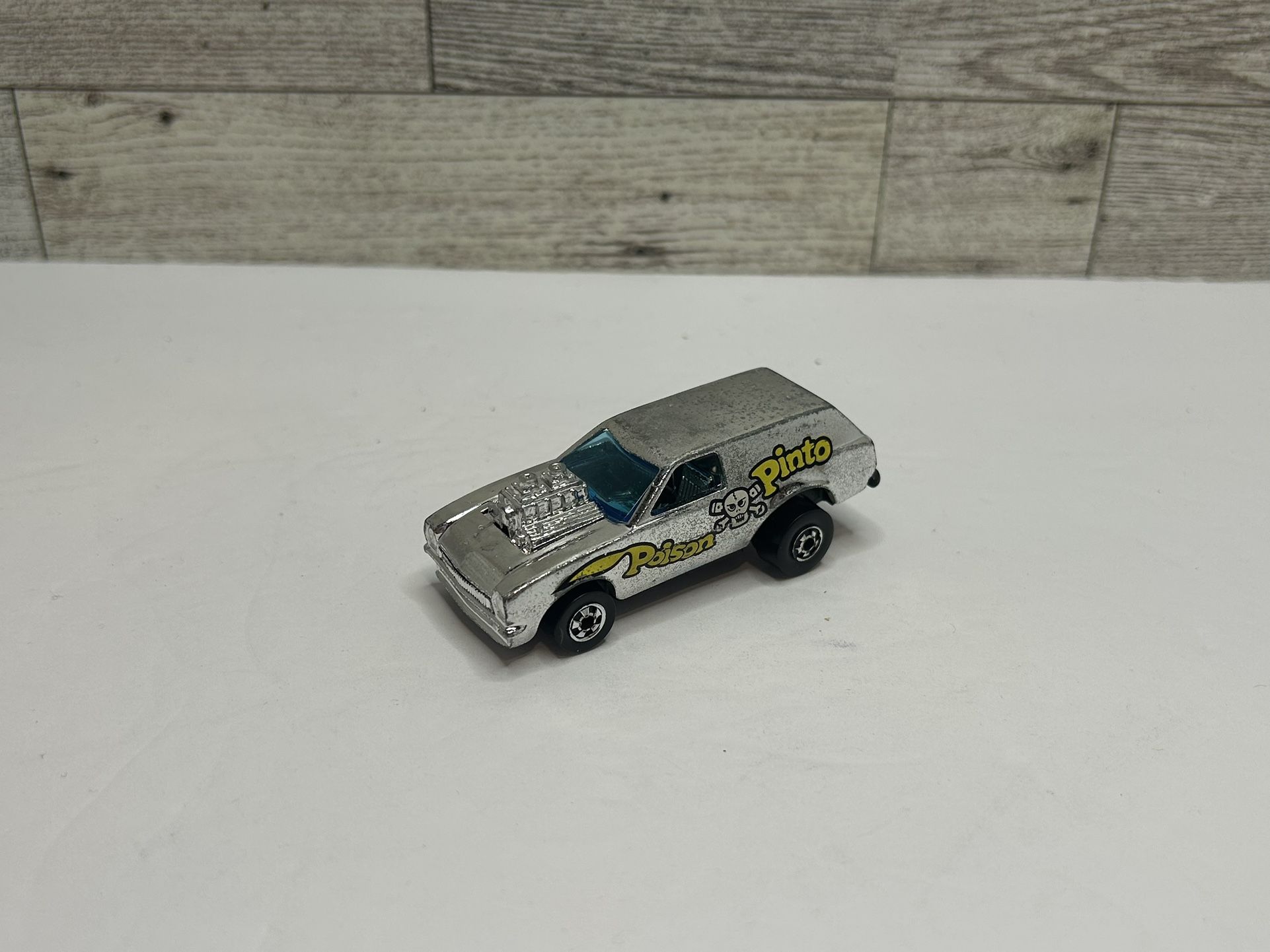 Vintage Hot Wheels Silver ‘1975 Poison Pinto • Die Cast Metal • Made in Hong Kong