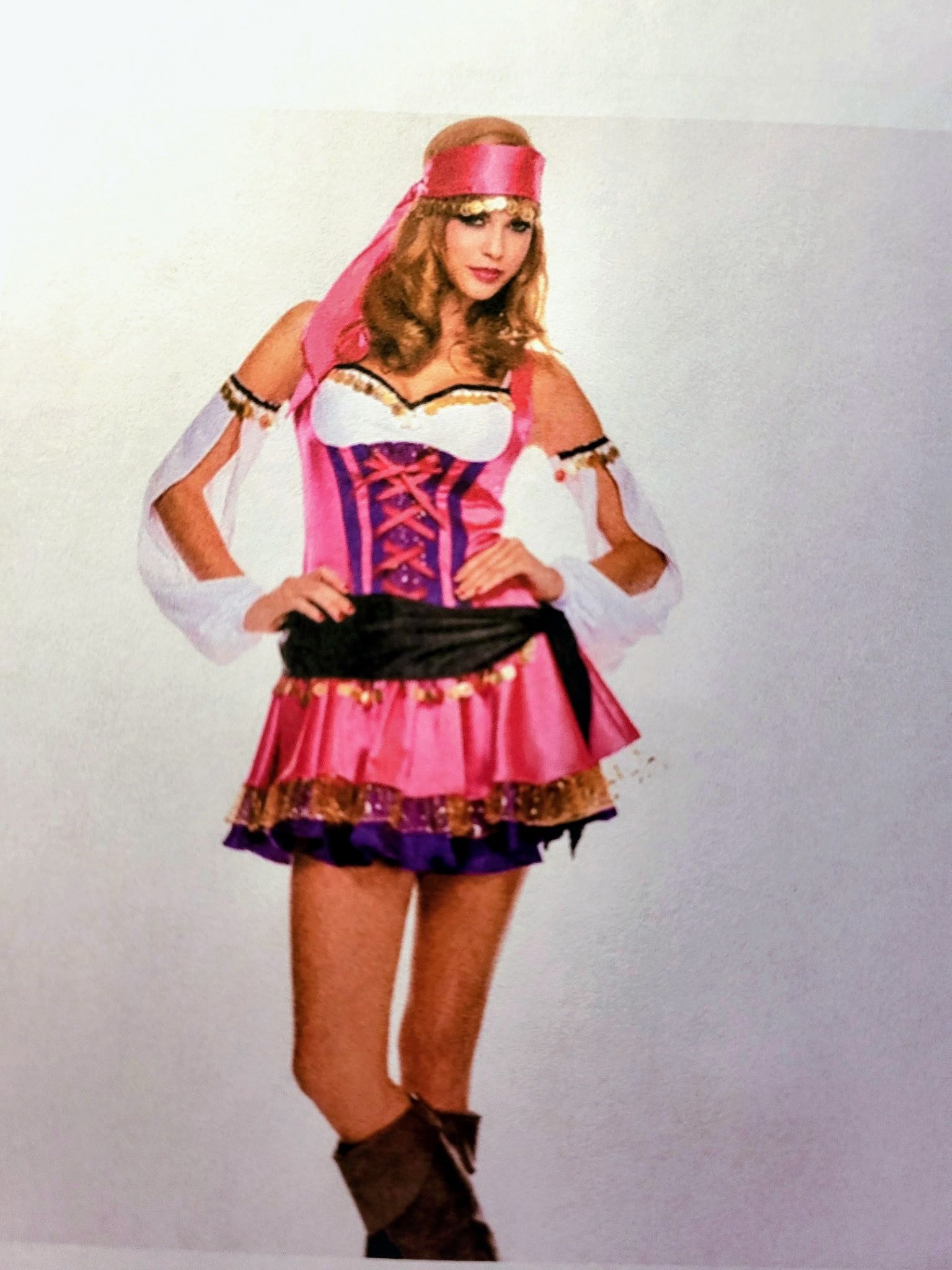 Gypsy Costume Hot Pink Size Small