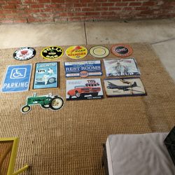 Metal signs