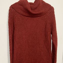 Red Sweater Knit Dress 