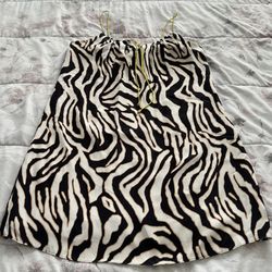 Alice & Trixie 100% Silk Leopard Animal Print Lined Neon Spaghetti Straps Mini Dress, size XS