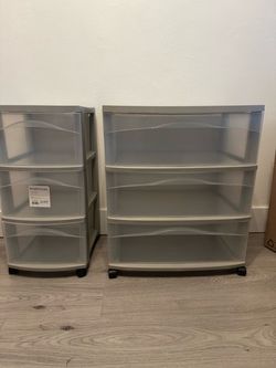 Brightroom 3-Drawer Storage Carts – Multiple Sizes – Gray