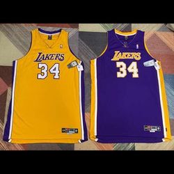 2 Lakers Shaq Nike Pro Cut Jersey Brand New  Kobe 