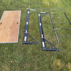 Black Metal Scaffolds Lot Of 2