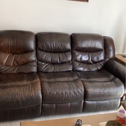 Leather Recliner Sofa And Loveseat $700 or best Offer