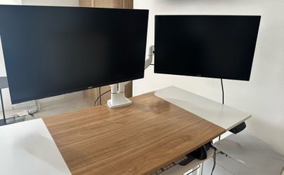 Complete Dual Monitor Workstation – Jarvis Arm