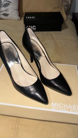 Black high heels leather , Michael kors