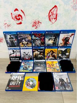 Playstation 5 Games And PlayStation 4 Games ( Used , Tested Working )  Read Description)