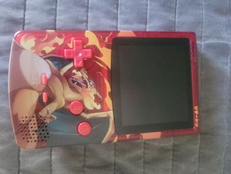 Pre built funny playing modded charizard gameboy color with backlit screen and extra features.