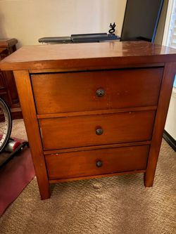 Solid Wood Nightstand/Small Dresser