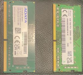 8GB DDR4 3200MHz SO-DIMM RAM Sticks x2