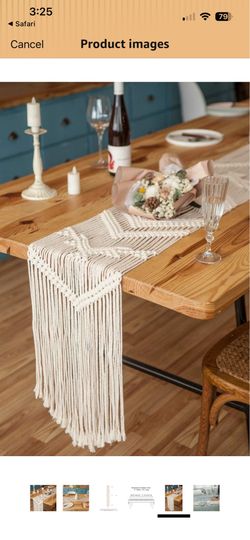 Macrame table runner new