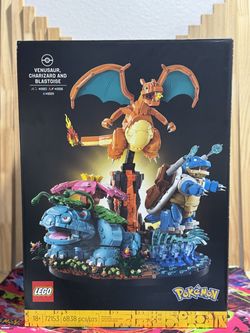 Venusaur, Charizard and Blastoise Lego