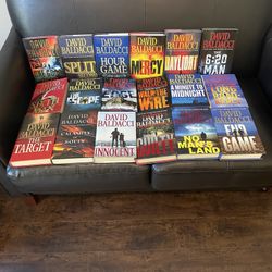 Collection of 18 Hardcover Novels by David Baldacci 