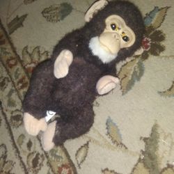 A Vintage Moving Blinking Baby Chimp
