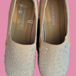 Pink diamond girl shoes