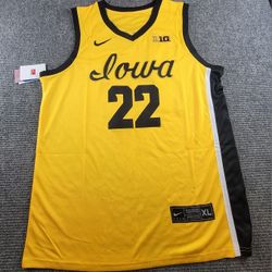 Caitlin Clark Iowa Hawkeyes Large Or XL Yellow Basketball Jersey 