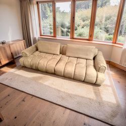 98 Inch Incredibly Soft Suede Modern Style Sofa