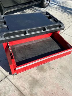 Two Drawer Rolling Tool Cart