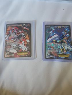 Pokemon...team aquas kyogre and team magmas groudon