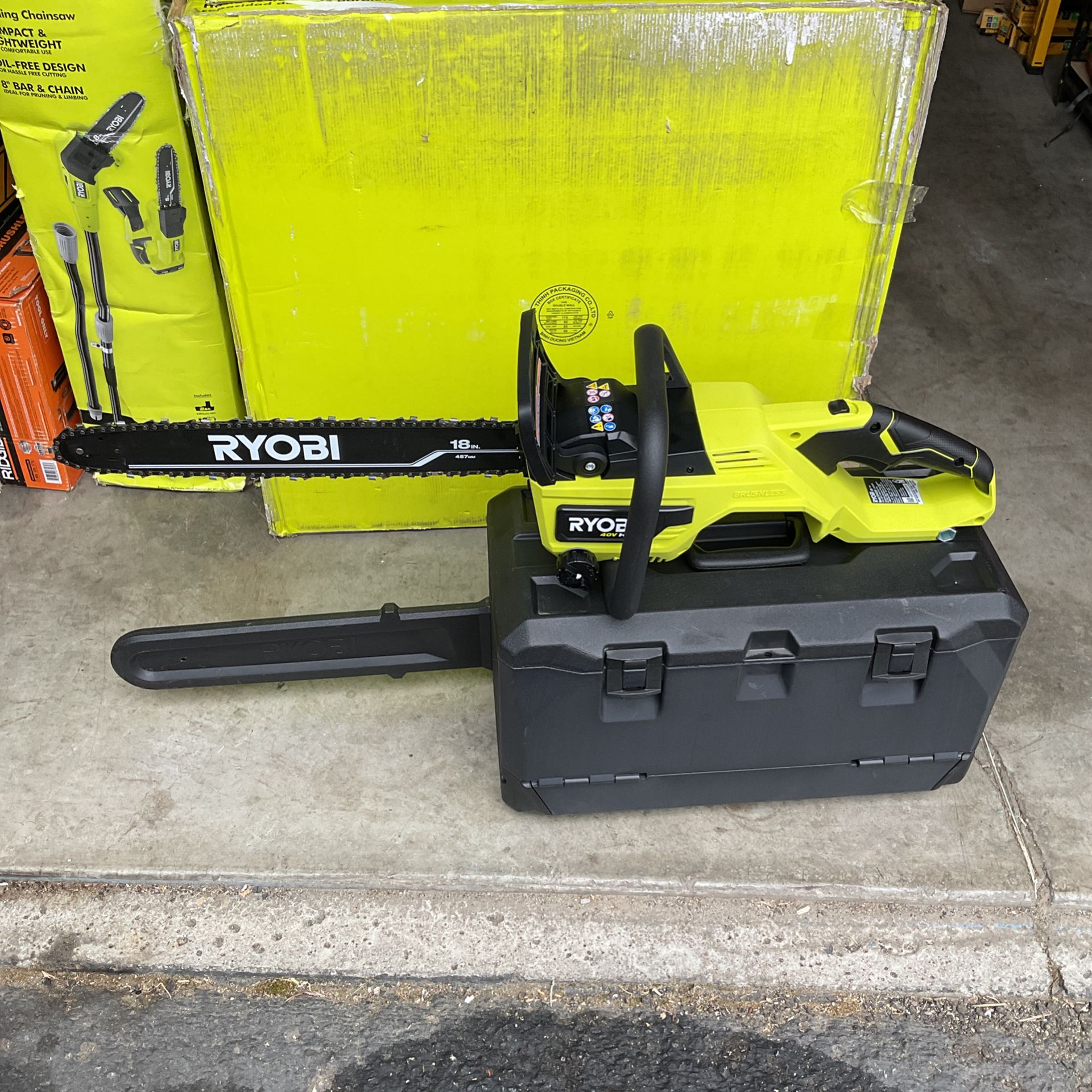 RYOBI 40V HP Brushless 18 in. Battery Chainsaw (Tool Only)