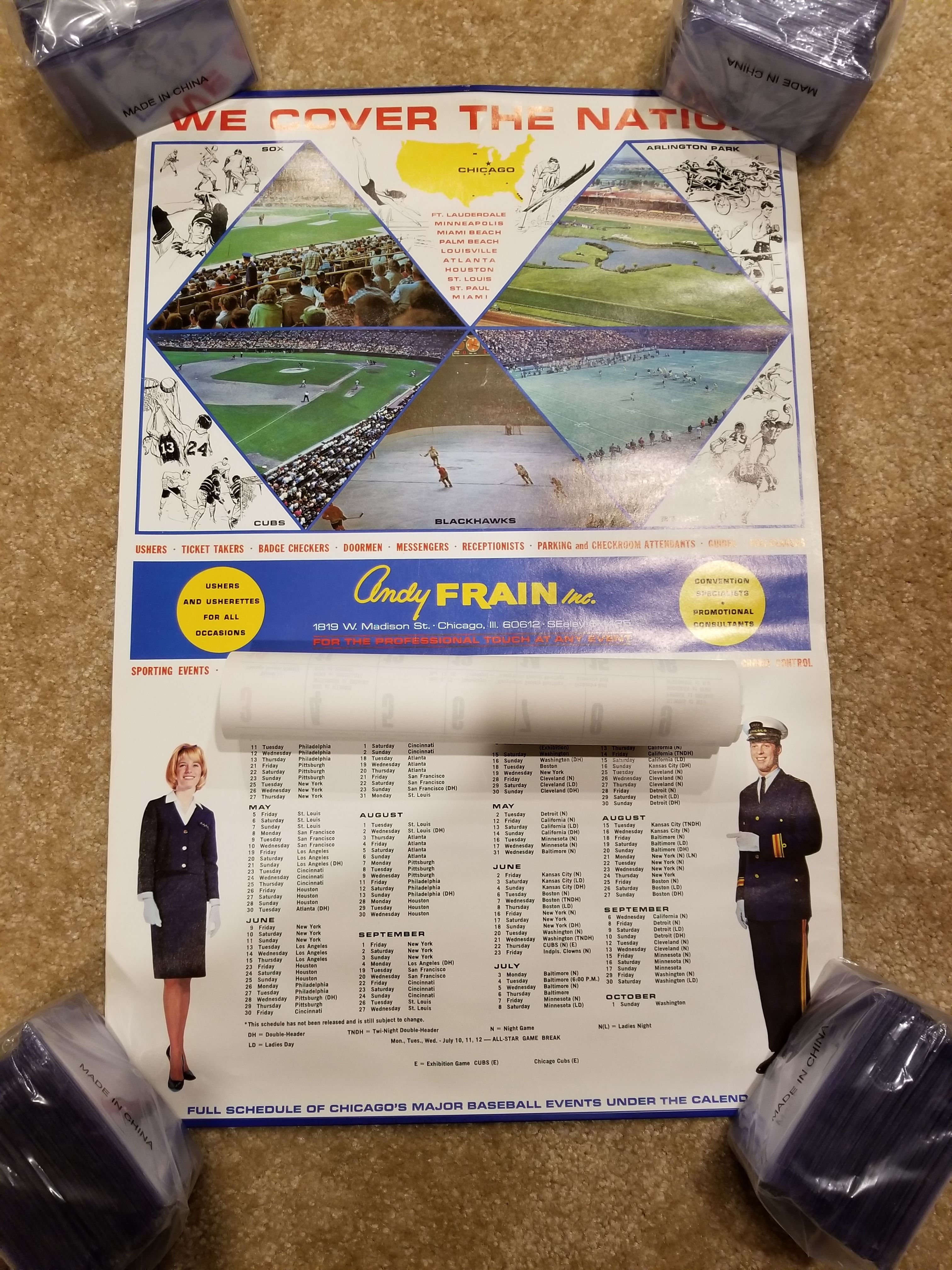 1967 Andy Frain calendar