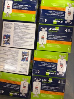 Leviton GFI outlet tamper resistant 15amp $40 pack of 4