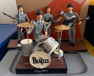 The Beatles 10" Figurines Doll Complete Set 1991 Hamilton Apple See Description
