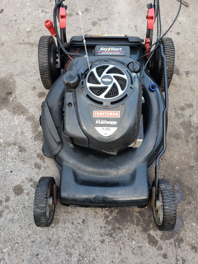 Craftsman Lawn Mower platinum 7hp self propelled 22