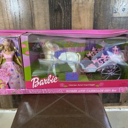 BARBIE ROSE PRINCESS White HORSE & CARRIAGE Set #53(contact info removed) NRFB Mattel Vintage