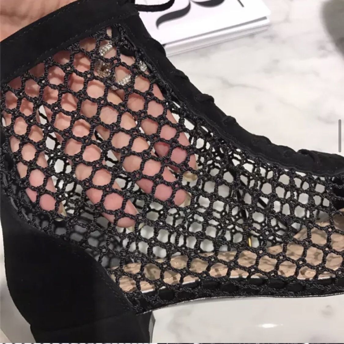 Fishnet Boots Size 10