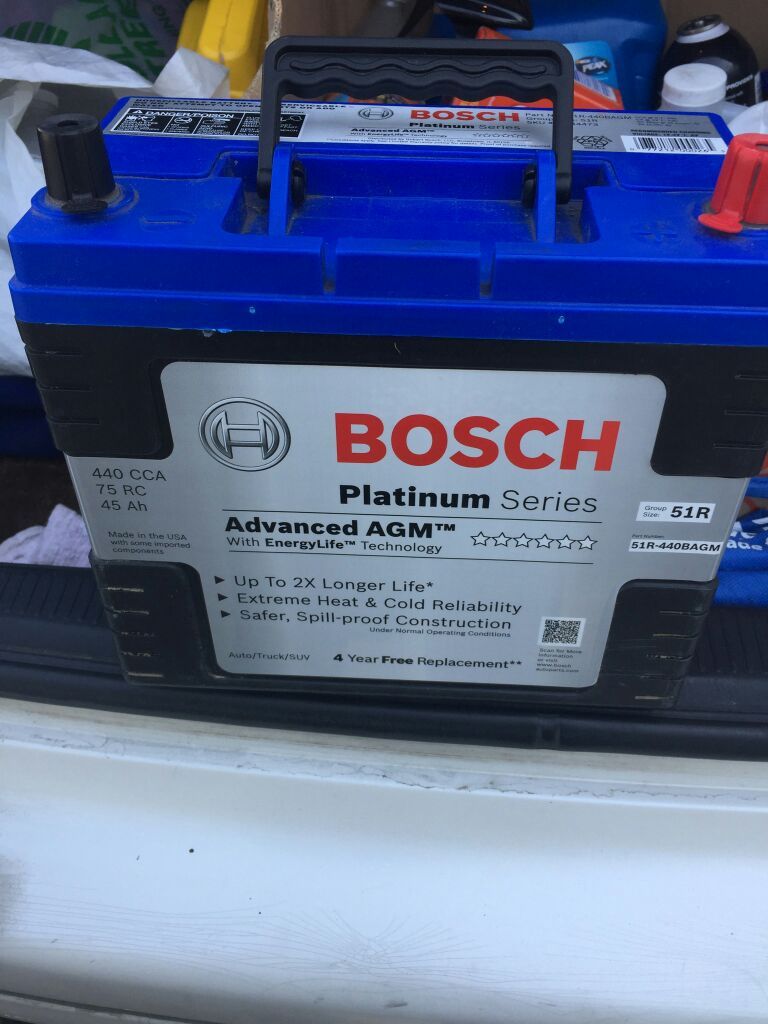 Bosch Platinum Series AGM Battery Group, Size I 51R