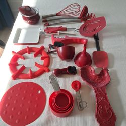 Red Kitchen Utensils