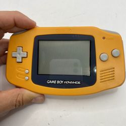 Nintendo Game Boy Advance GBA Orange AGB-001 Console Tested Working