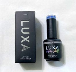 Luxapolish Peri Crème Gel Polish color shift nails Luxa limited edition blue