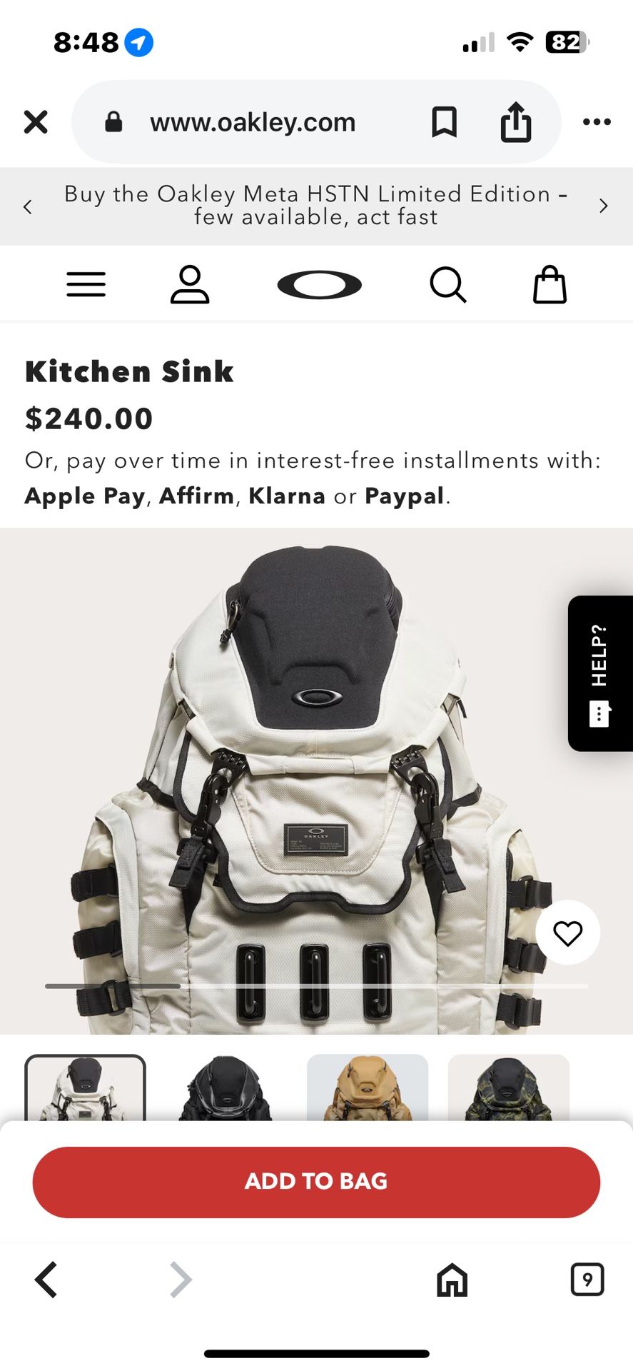 Oakley Tactical Field Gear Back Pack