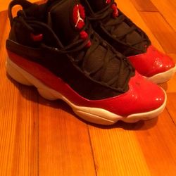 Jordan 11s Size 12 Black, Red, White