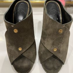 Tom Ford Suede Mule Heels 