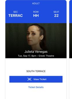 JULIETA VENEGAS LOS ANGELES (9/17) X2