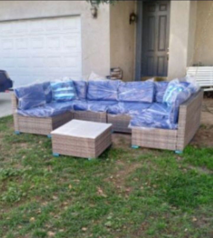 Seven piece patio furniture set outdoor patio furniture patio chairs πΊπΊπ
