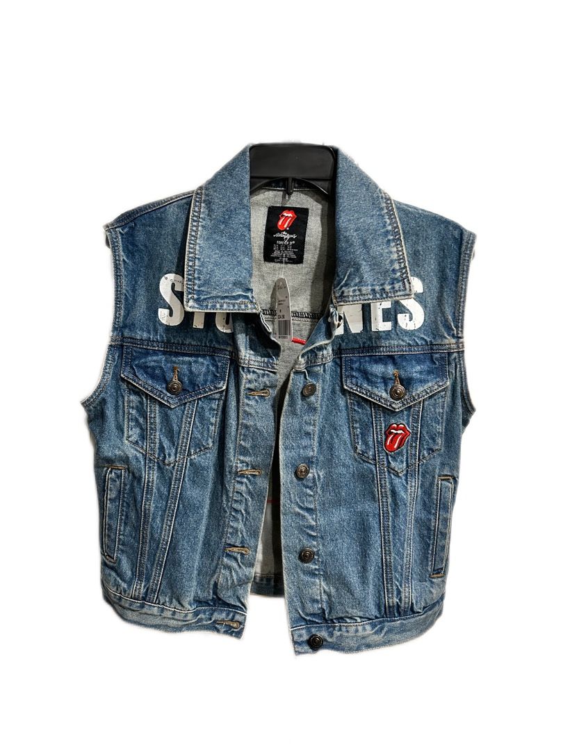 Rolling Stones Sleeveless Denim Jacket (New)