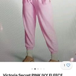 Brand New Victoria Secret PINK Fleece Pants Size Small For $30