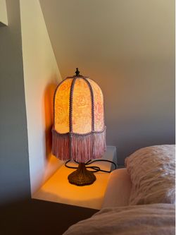 Vintage Pink Lamp