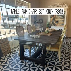 Table And Chair Set 