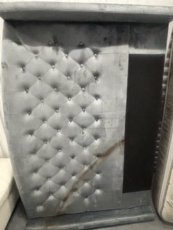 Bluish/Grey headboard