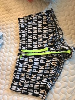 PINK pajama shorts small petite