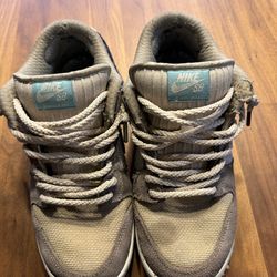 Nike SB Dunk Low Pro Shoes Mens Size 9.5 Brown Suede Paisley FZ3129-200